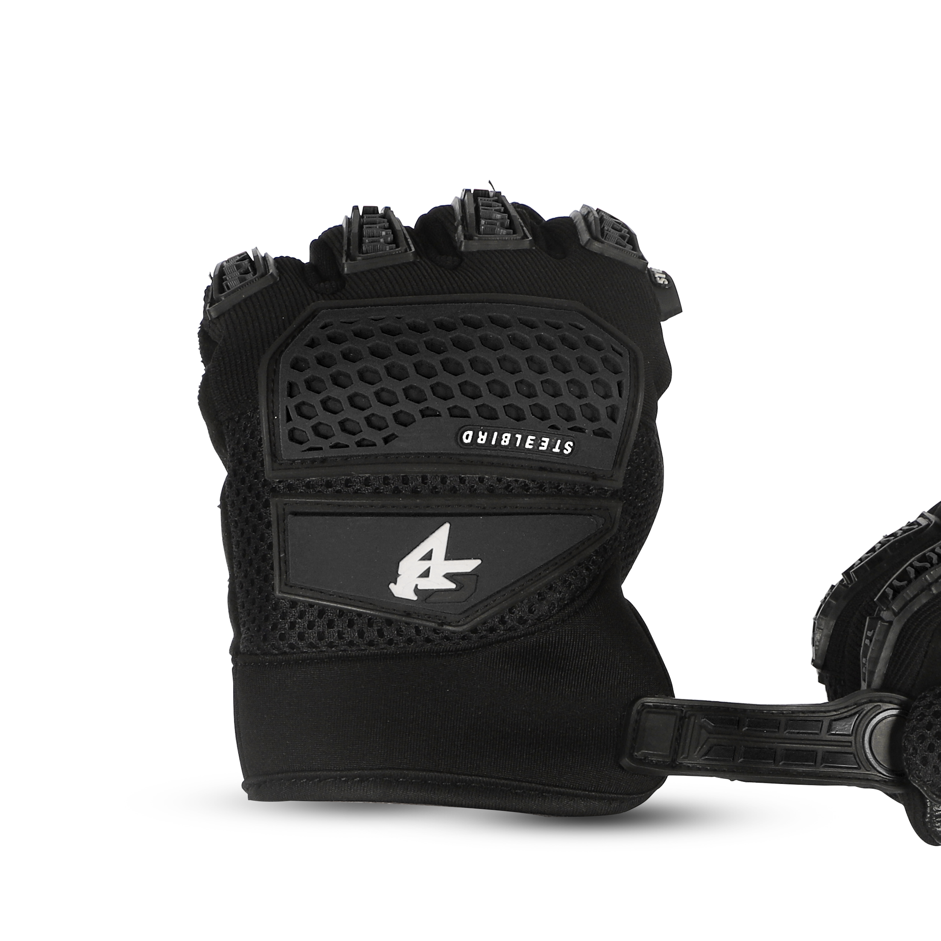 Steelbird Rider-Pro Full Finger Gloves- Black